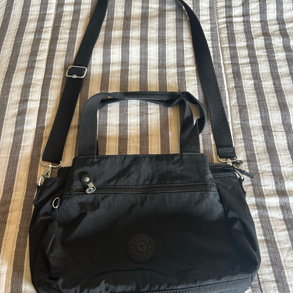 Kipling Elysia Shoulder Bag- Black